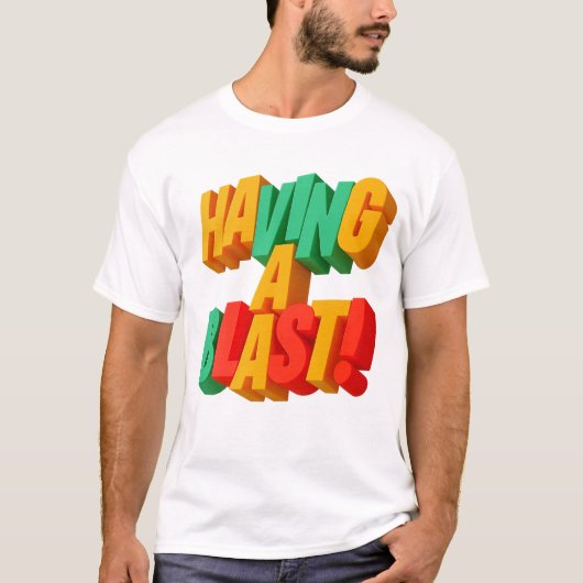 3Dアートで大はしゃぎ Tシャツ (正面)
