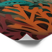 3Dアートのマーメイド ポスター (角)