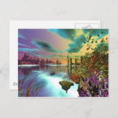 3Dアートの終わりのない夏 ポストカード (正面/裏面)