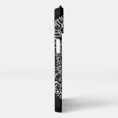 3dアートアラビア文字（黒） iPhoneケース (右側面)