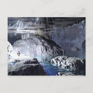 3dアートペンギンファンタジー ポストカード