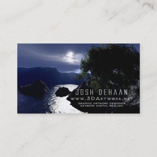 3Dアートワークの名刺v1 名刺 (正面)