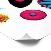 3Dアーポップ・アートのトポートレート-カラフル抽象芸術女性 ポスター (コーナー)