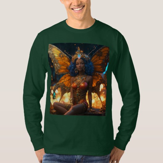 3Dア威厳のあるフリカ通訳Tシャツ Tシャツ (正面)