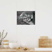 3Dイメージ：イングランド，シャロプシャー，ハンプトンロードフェリー ポスター (キッチン)