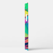 3Dイラストレーショントレンディー抽象芸術の背景。カラー Case-Mate iPhoneケース (裏面 / 右)