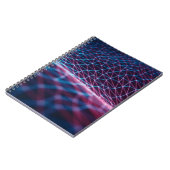 3Dイラストレーション、インターンを表すエンボスメッシュ ノートブック (左側)