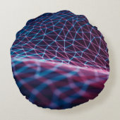 3Dイラストレーション、エンボスメッシュ ラウンドクッション (裏面)