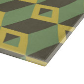 3Dイリュージョンの正方形パターン カッティングボード (角)