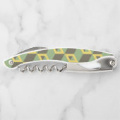 3Dイリュージョンの正方形パターン ソムリエナイフ (裏面)