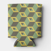 3Dイリュージョンの正方形パターン 缶クーラー (正面)