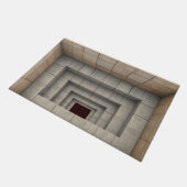 3Dイリュージョン ストーン ホール ドアマット (アングル)