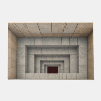 3Dイリュージョン ストーン ホール ドアマット