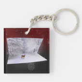 3Dイリュージョン「雪の夢」 キーホルダー (裏面)