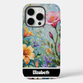 3Dインパストカラフルフローラ頭が切れる電話 Case-Mate iPhoneケース (裏面)