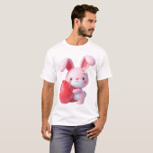 3Dイースターバニー保持卵 Tシャツ (正面フル)