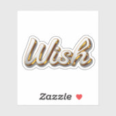 3dウィッシュステッカー シール (シート)