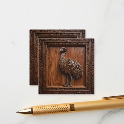 3dウッドオーストラリアEMUプリント、 エンクロージャーカード (正面/裏面インサイチュ)