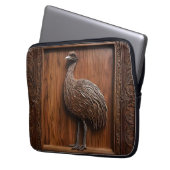 3dウッドオーストラリアEMUプリント、 ラップトップスリーブ (正面左)