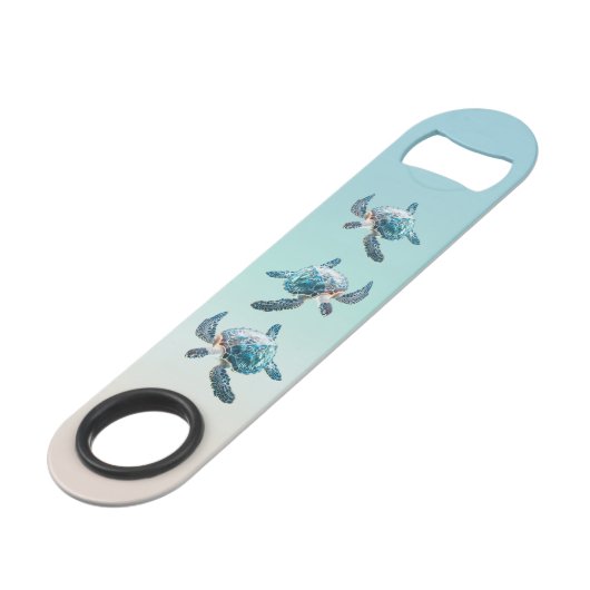 3Dウミガメの海テーマ スピード栓抜き (裏面アングル)