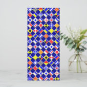 3Dエフェクトフ市松模様にラグ航海のタイルのパターン (スタンド正面)