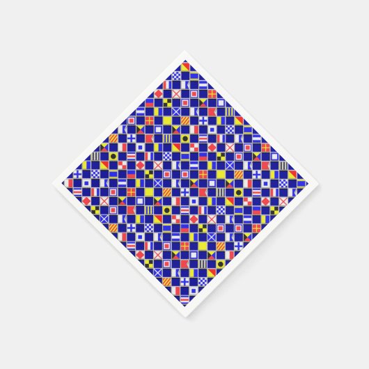 3Dエフェクトフ市松模様にラグ航海のタイルのパターン スタンダードカクテルナプキン (角)