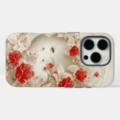 3Dエレガントバラ、蜂と植物学美しい Case-Mate iPhoneケース (裏面 (横))