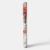 3Dエレガントバラ、蜂と植物学美しい Case-Mate iPhoneケース (裏面 / 左)