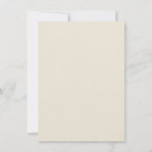 3Dエレガント赤面バラ結婚式招待状ロマンチック 招待状 (裏面)