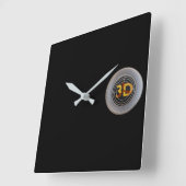 3Dエンジン スクエア壁時計 (傾斜)