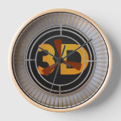 3Dエンジン 壁時計 (正面)