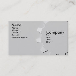 3Dエンボスの一見のギア 名刺