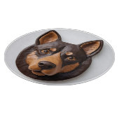3Dオーストラリアン・ケルピー犬 カッティングボード (角)