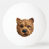 3Dオーストラリアン・テリア犬 卓球ボール (裏面)