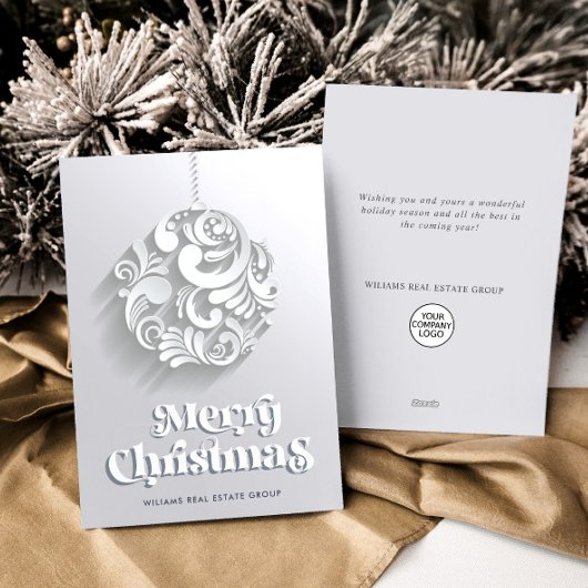 3Dオーナメントクリスマスツリーのグリーティ企業のング シーズンカード