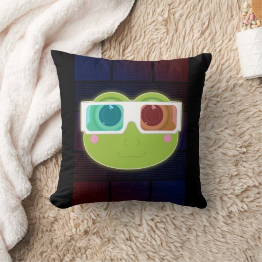 3Dカエル クッション (ブランケット)