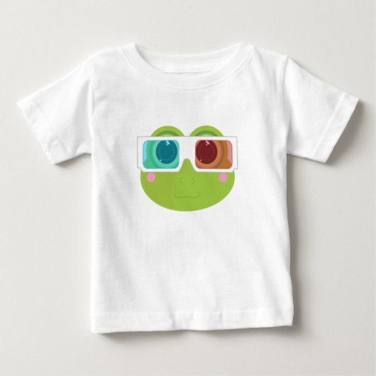 3Dカエル ベビーTシャツ (正面)