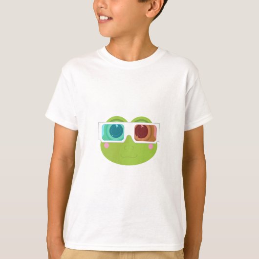 3Dカエル(2) Tシャツ (正面)
