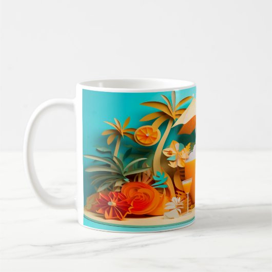 3Dカクテルデザイン コーヒーマグカップ (左)