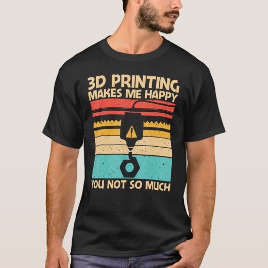 3Dカッコいいプリント女子男性へ3Dプリンタ印刷 Tシャツ (正面)