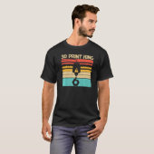 3Dカッコいいプリント男性へ男子3Dプリンタ印刷 Tシャツ (正面フル)