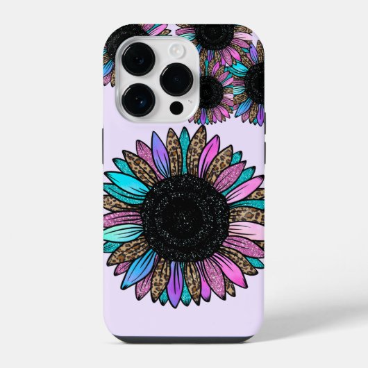 3Dカラフルひまわり iPhoneケース (裏面)