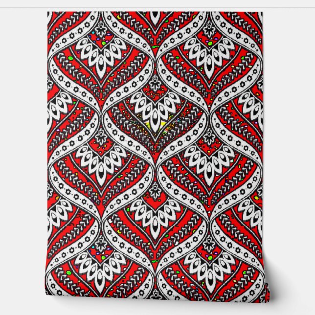 3Dカラフルデジタルピール壁紙 – Tex 壁紙 (ほどく)