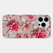 3Dカラフルフラワー iPhoneケース (裏面横)