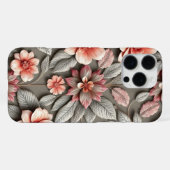 3Dカラフルフラワー iPhoneケース (裏面横)