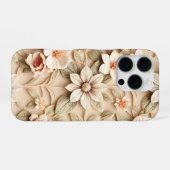 3Dカラフルフラワー iPhoneケース (裏面横)