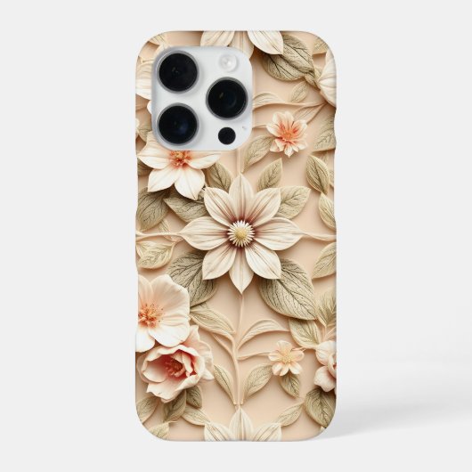 3Dカラフルフラワー iPhoneケース (裏面)