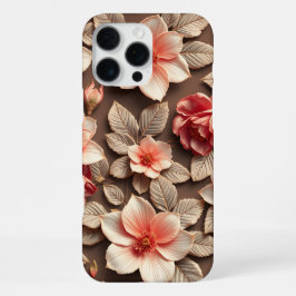 3Dカラフルフラワー iPhone 16 PRO MAXケース
