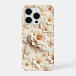 3Dカラフルフラワー iPhone 16 PROケース