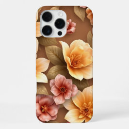 3Dカラフルフラワー iPhone 16 PRO MAXケース